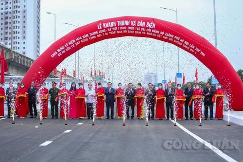 Cận cảnh thông xe cầu vượt hồ Linh Đàm, giải tỏa ùn tắc phía Nam Hà Nội