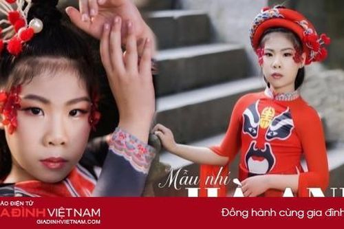 Mẫu nhí Hà Anh khoe thần thái quyền lực trong bộ ảnh áo dài