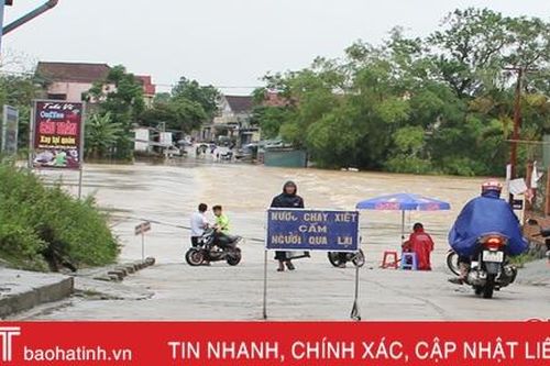 Cảnh báo lũ quét, sạt lở đất ở miền núi Hà Tĩnh