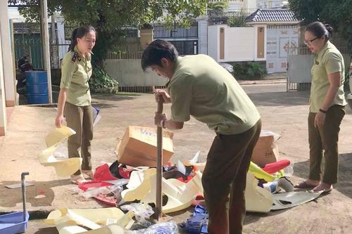Gia Lai: Tiêu hủy tang vật vi phạm hành chính bị tịch thu