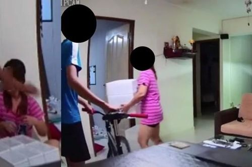 Singapore: Phẫn nộ trước clip con trai mới lớn đánh và tát mẹ do không cho tiền