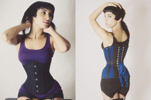 Cô gái có vòng eo 46 cm sau 7 năm mặc corset