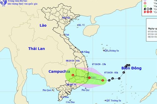 Thời tiết hôm nay 7/10: Áp thấp nhiệt đới áp sát Phú Yên - Khánh Hòa, Trung Bộ mưa lớn