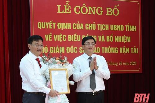 Phó Chủ tịch TP Sầm Sơn làm Phó Giám đốc Sở GTVT Thanh Hóa