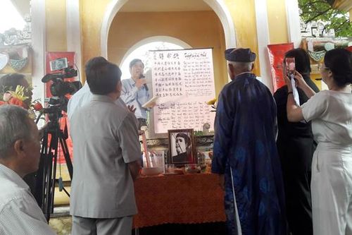 Tưởng niệm 133 năm ngày mất của chí sĩ Nguyễn Duy Hiệu