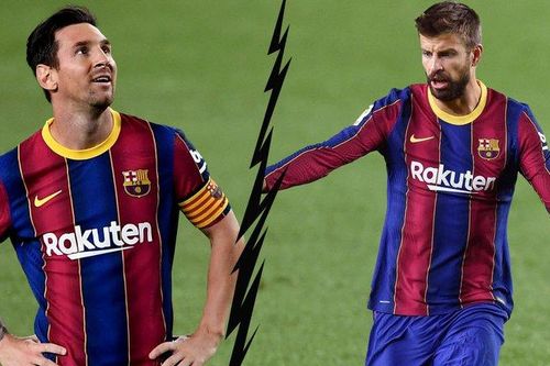 Messi 'từ mặt' trung vệ Pique