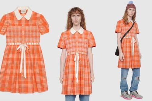 Gucci lại gây choáng với chiếc váy dành riêng cho nam giới có giá tới 60 triệu đồng