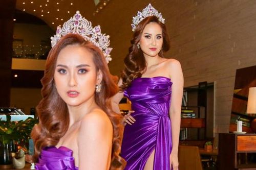 Hoa hậu Khánh Ngân phản bác thông tin bí mật sinh con cho đại gia