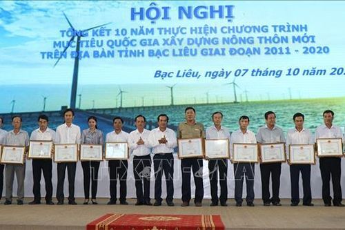 Bạc Liêu có 100% xã đạt chuẩn nông thôn mới