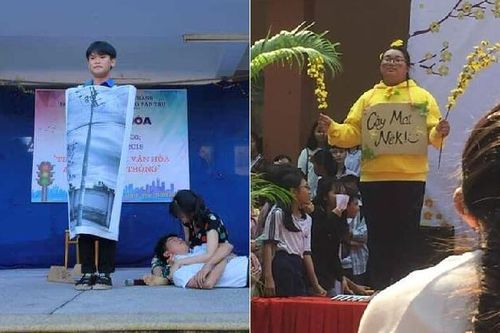 Loạt ảnh của học sinh khi hóa thân thành các vai phụ diễn văn nghệ… khiến dân mạng cười ngất