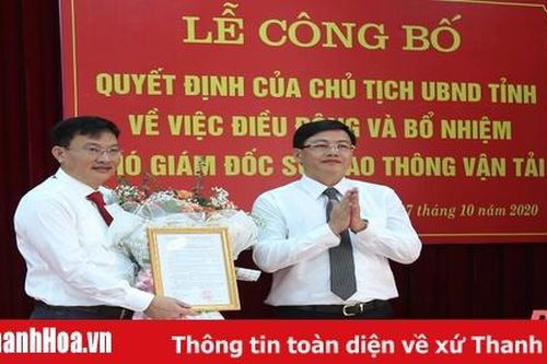 Đồng chí Phạm Văn Tuấn giữ chức vụ Phó Giám đốc Sở Giao thông - Vận tải Thanh Hóa