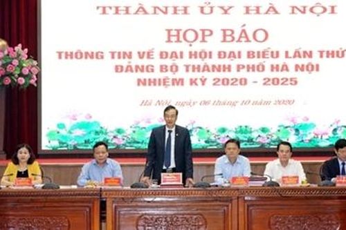 Ban Chấp hành Đảng bộ TP Hà Nội khóa XVII dự kiến có 71 người