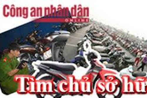 Công an TP Hà Nội tìm chủ sở hữu của 9 xe máy