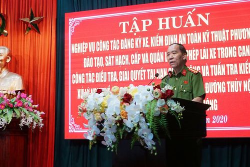 Tập huấn nghiệp vụ cho lực lượng cảnh sát