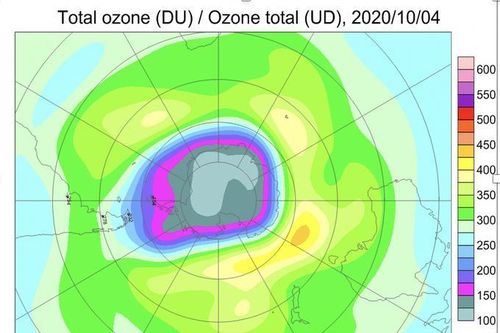 Lỗ thủng tầng ozone lớn nhất ở Nam Cực
