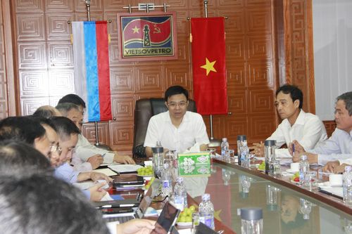 Tổng Giám đốc PVN Lê Mạnh Hùng làm việc tại Vietsovpetro