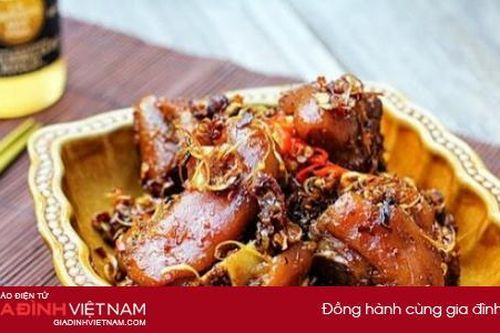Đối vị với món chân giò kho sả ớt thơm mềm béo ngậy