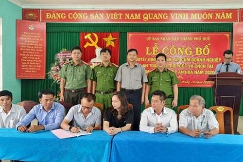 Thừa Thiên Huế: Thành lập Cụm Doanh nghiệp an toàn, hỗ trợ phòng cháy chữa cháyvà CNCH
