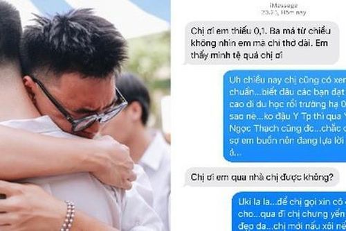 Trượt Đại học vì thiếu 0,1 điểm, nữ sinh được an ủi nhờ hành động ấm lòng của người chị