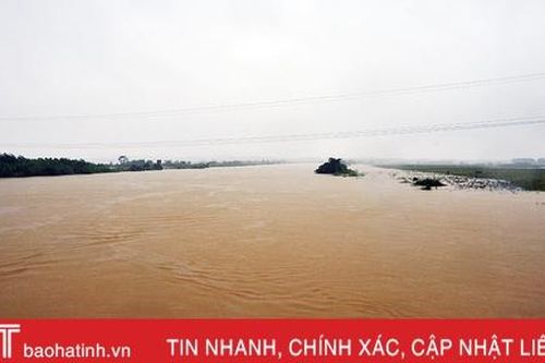 Lũ trên các sông ở Hà Tĩnh tiếp tục lên, đêm nay có mưa to