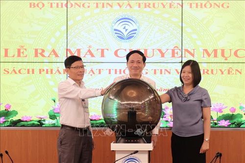 Ra mắt Chuyên mục chính sách pháp luật Thông tin và Truyền thông