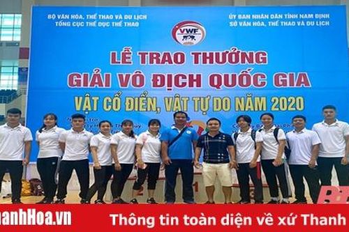 Thanh Hóa giành 6 huy chương tại Giải vô địch Quốc gia vật cổ điển, vật tự do
