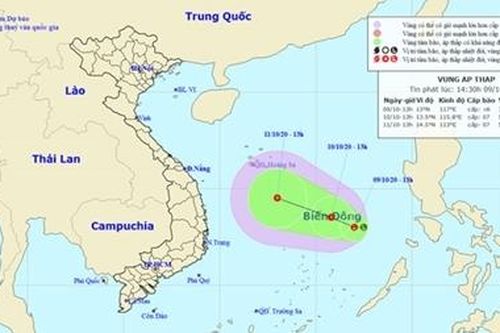 Biển Đông lại xuất hiện thêm áp thấp mới