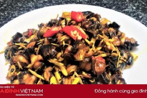 Cách làm món ốc bươu xào sả ớt giòn sật lai rai ngày cuối tuần