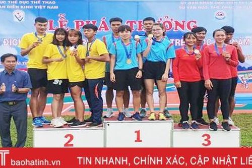 Điền kinh Hà Tĩnh phá kỷ lục quốc gia tại Giải vô địch Điền kinh trẻ 2020