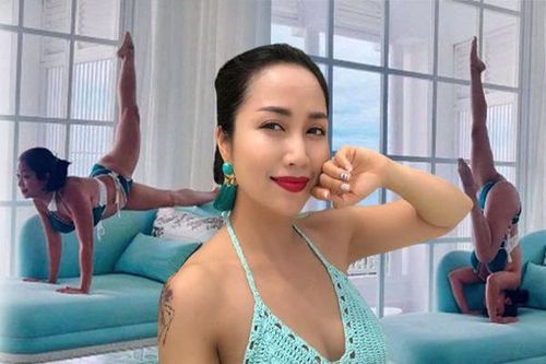 U40 sở hữu thân hình như U20: 'mẹ 3 con' Ốc Thanh Vân mê tập tư thế độc hiểm
