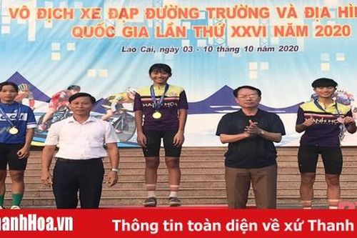 Tay đua nữ 14 tuổi Lê Thị Huyền của Thanh Hóa gây sốc tại giải vô địch xe đạp đường trường và địa hình trẻ quốc gia 2020