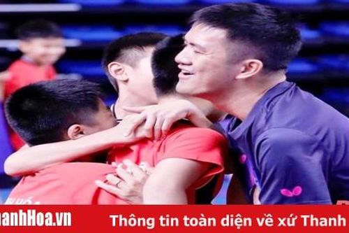 Bóng bàn trẻ Thanh Hóa làm nên lịch sử với với hai tấm HCV đồng đội
