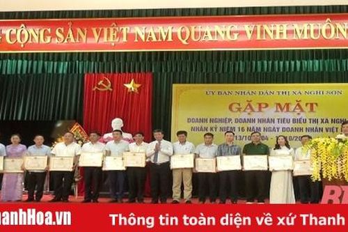 Thị xã Nghi Sơn biểu dương các doanh nghiệp, doanh nhân tiêu biểu