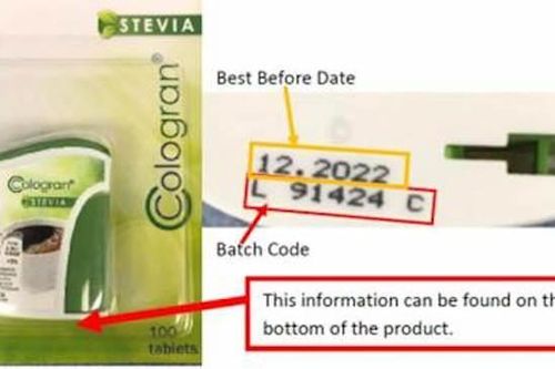 Bộ Y tế yêu cầu thu hồi chất tạo ngọt Cologran Stevia