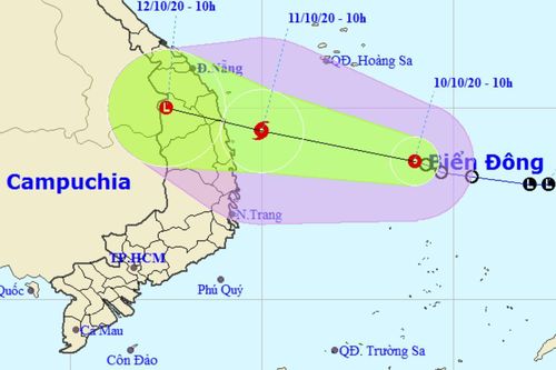 Áp thấp nhiệt đới có thể mạnh lên thành bão, đổ bộ Quảng Nam - Phú Yên