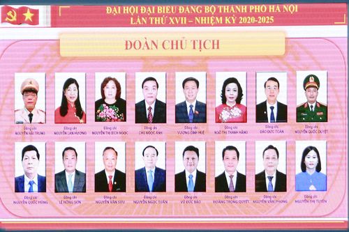Đại hội lần thứ XVII Đảng bộ TP Hà Nội: 16 đồng chí được bầu vào Đoàn Chủ tịch