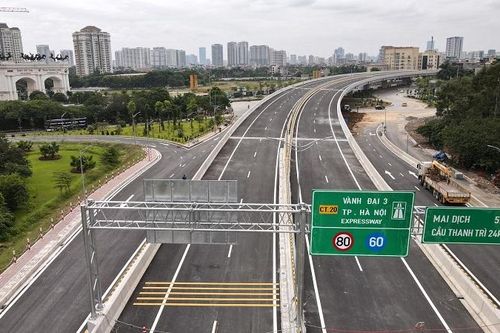 Xe khách, xe máy bị cấm lưu thông trên cầu cạn Mai Dịch - Nam Thăng Long