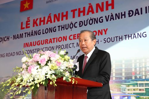 Phó Thủ tướng Thường trực dự Lễ khánh thành cầu cạn Mai Dịch – Nam Thăng Long