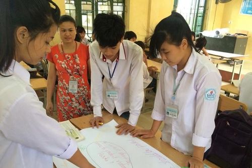 'Cô giáo làng' dạy học sinh kỹ năng nói tiếng Anh bằng bản đồ tư duy