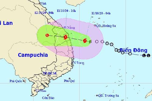 Bão số 6 đổ bộ vào miền Trung