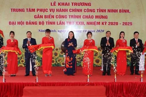 Khánh thành Trung tâm Phục vụ hành chính công tỉnh Ninh Bình