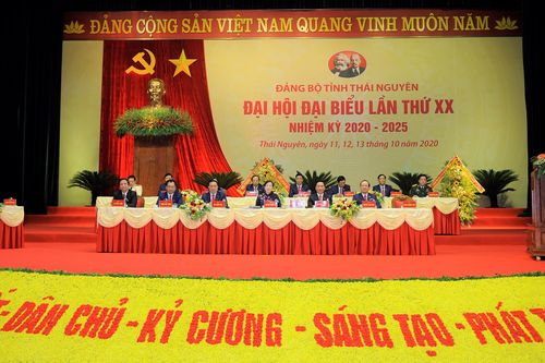 Khai mạc trọng thể Đại hội đại biểu Đảng bộ tỉnh Thái Nguyên lần thứ XX, nhiệm kỳ 2020-2025