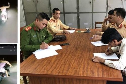 Phạt 9 triệu đồng với thanh niên mặc váy hồng buông hai tay lái xe