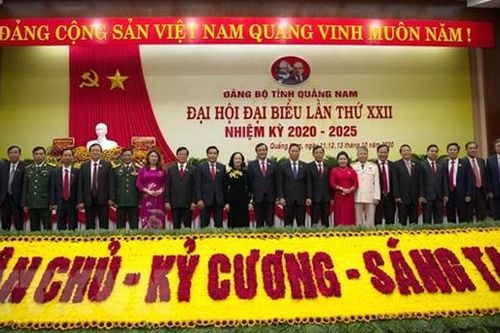 53 người được bầu vào Ban Chấp hành Đảng bộ tỉnh Quảng Nam khóa XXII