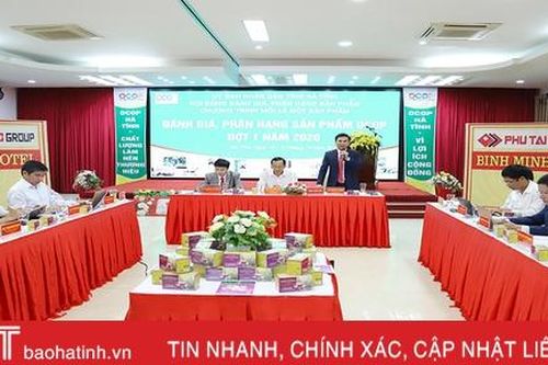 Hà Tĩnh đánh giá, phân hạng 26 sản phẩm OCOP đợt 1 năm 2020
