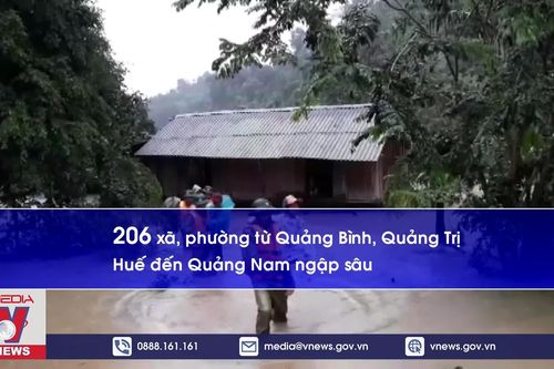 Miền Trung tiếp tục oằn mình trong mùa bão lũ