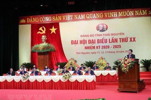 Khai mạc Đại hội Đại biểu Đảng bộ tỉnh Thái Nguyên lần thứ XX