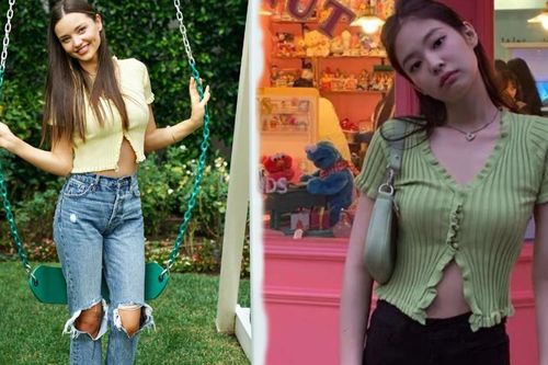 Thiên thần nội y Miranda Kerr gái 3 con át vía Jennie Black Pink khi đụng áo croptop khoe eo thon