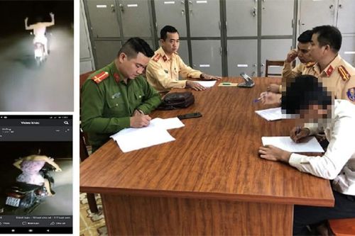 Mặc váy hồng rồi buông hai tay khi lái xe, nam thanh niên bị phạt 9 triệu đồng