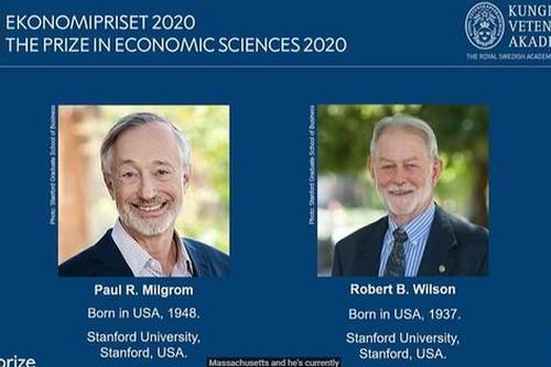 Nobel Kinh tế 2020 thuộc về 2 nhà kinh tế nghiên cứu lý thuyết đấu giá